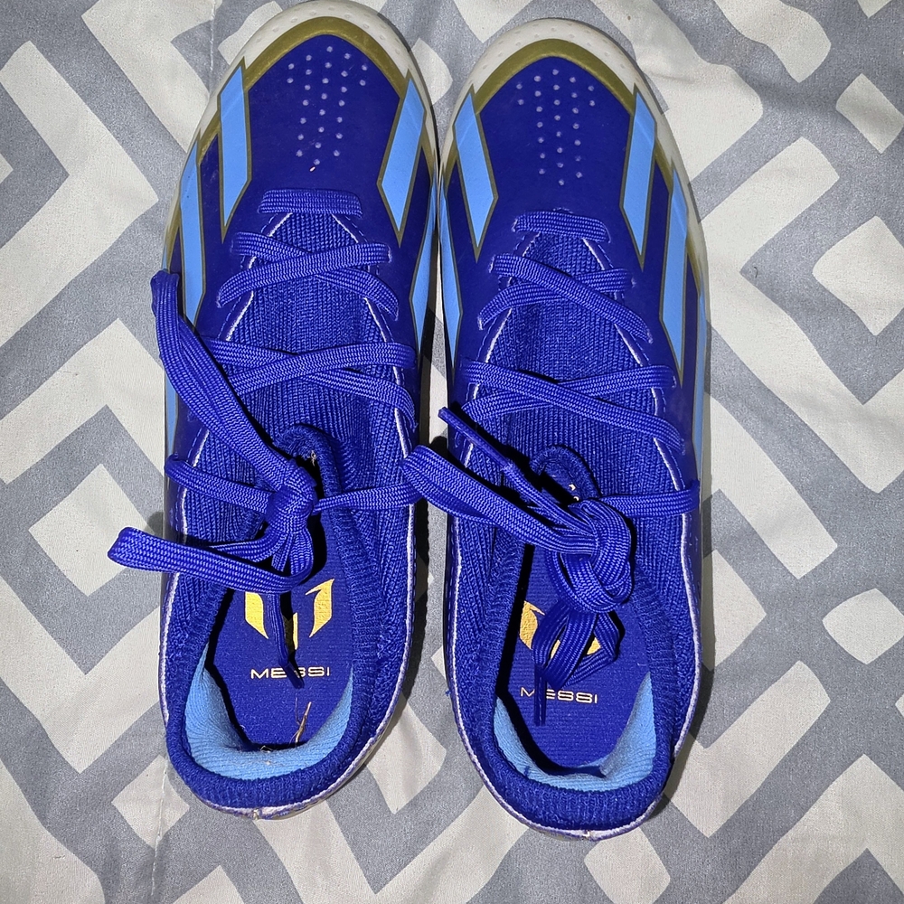 Messi Kids Blue Soccer Cleats
